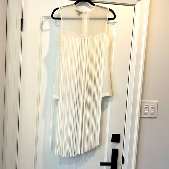 DKNY cool fringe sheer blouse - Picture 2 of 4